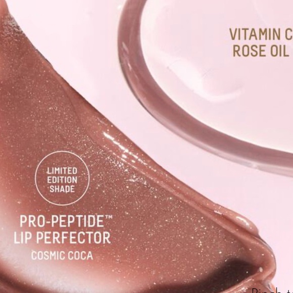 Biossance Bright Luminaries Pro-Peptide Lip Perfector + Mini Rose Oil Set - Picture 3 of 5